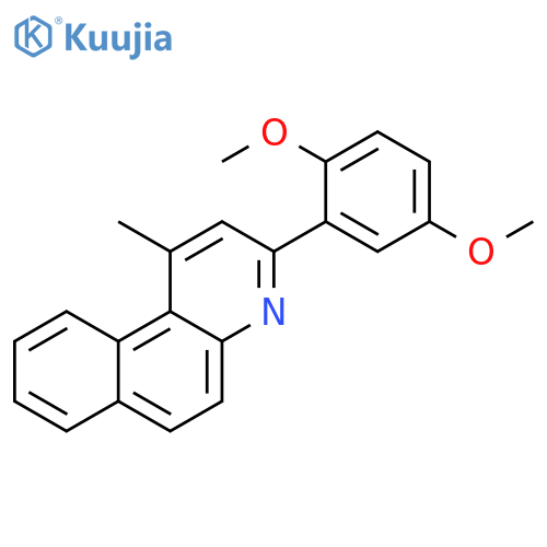 Benzo[f]quinoline, 3-(2,5-dimethoxyphenyl)-1-methyl- structure