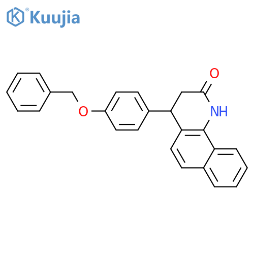 4-[4-(benzyloxy)phenyl]-3,4-dihydrobenzo[h]quinolin-2(1H)-one structure