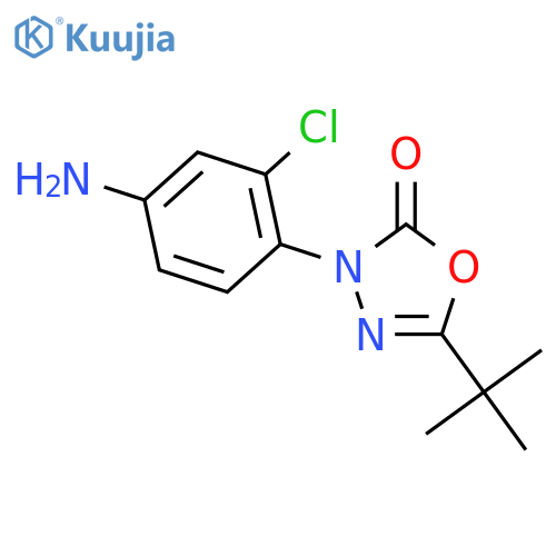 1,3,4-Oxadiazol-2(3H)-one,3-(4-amino-2-chlorophenyl)-5-(1,1-dimethylethyl)- structure