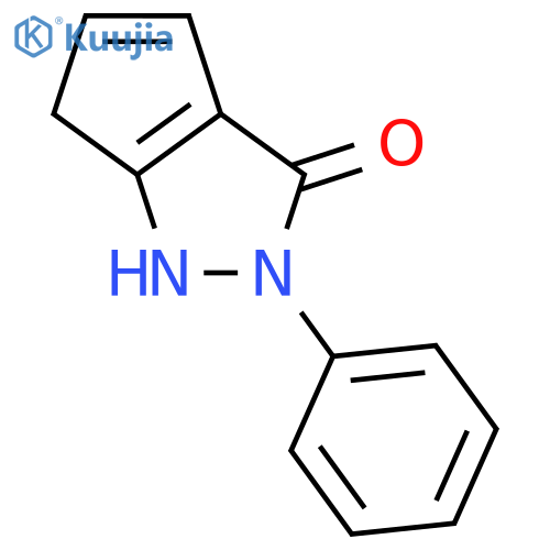 3(2H)-Cyclopentapyrazolone,1,6-dihydro-2-phenyl- structure