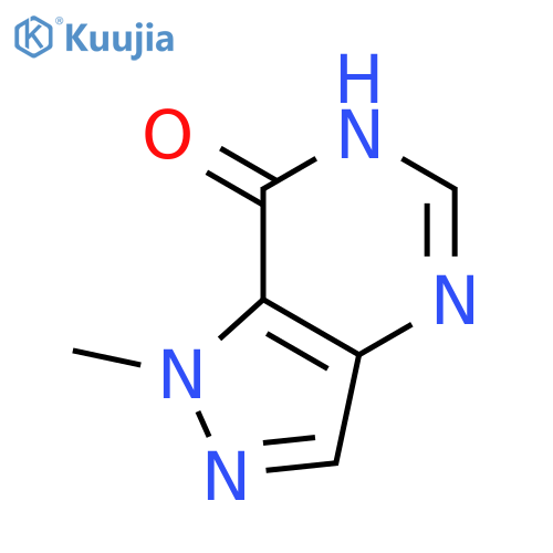 1-methyl-1H,6H,7H-pyrazolo4,3-dpyrimidin-7-one structure