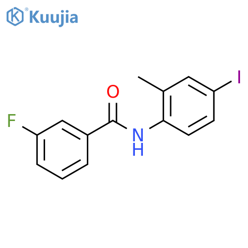 3-Fluoro-N-(4-iodo-2-methylphenyl)benzamide structure