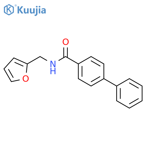 N-(2-furylmethyl)-1,1'-biphenyl-4-carboxamide structure