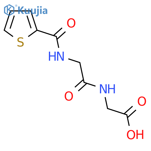 2-{2-(thiophen-2-yl)formamidoacetamido}acetic acid structure