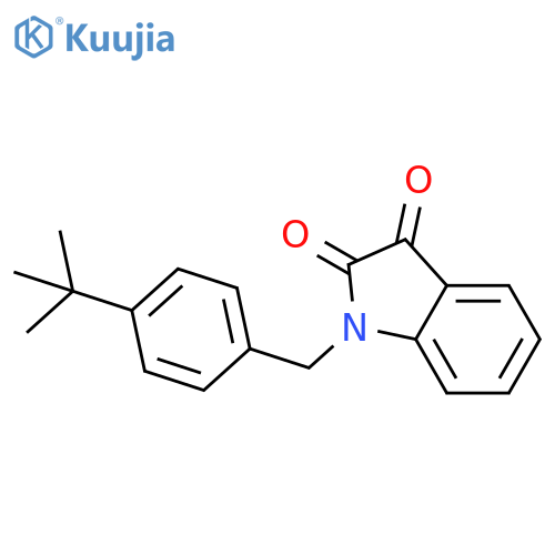 1H-Indole-2,3-dione, 1-[[4-(1,1-dimethylethyl)phenyl]methyl]- structure