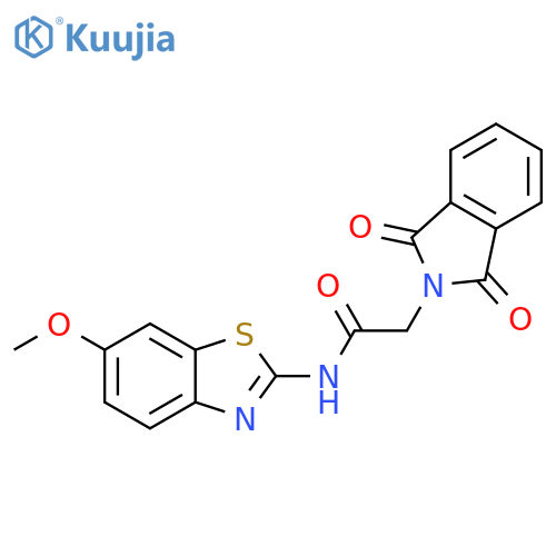 2-(1,3-dioxo-2,3-dihydro-1H-isoindol-2-yl)-N-(6-methoxy-1,3-benzothiazol-2-yl)acetamide structure