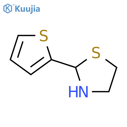 2-(thiophen-2-yl)-1,3-thiazolidine structure
