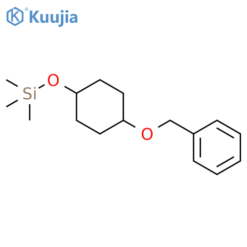 Silane, [[4-(benzyloxy)cyclohexyl]oxy]trimethyl-, cis- structure