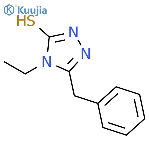 5-Benzyl-4-ethyl-4H-1,2,4-triazole-3-thiol structure