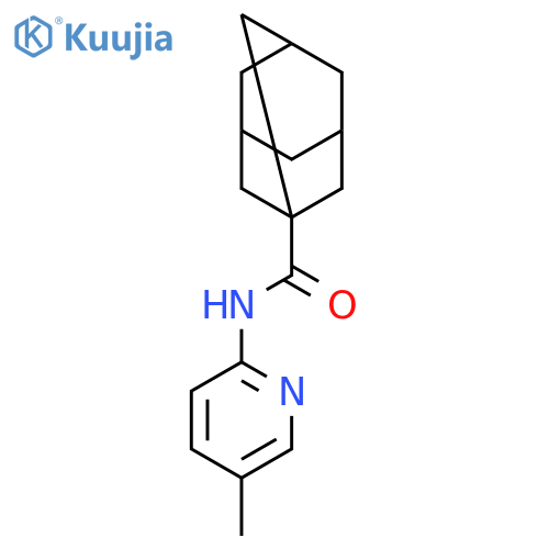 Tricyclo[3.3.1.13,7]decane-1-carboxamide, N-(5-methyl-2-pyridinyl)- structure