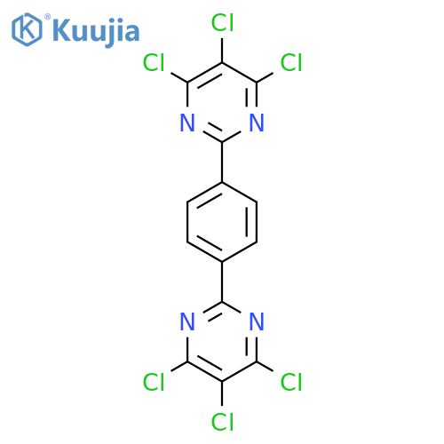 Pyrimidine, 2,2'-(1,4-phenylene)bis[4,5,6-trichloro- structure