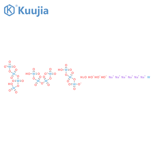 Tungstate hexasodium monohydrate structure