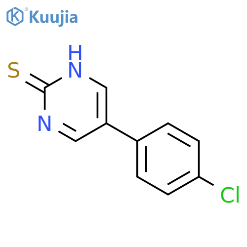 5-(4-Chlorophenyl)-2-pyrimidinethiol structure