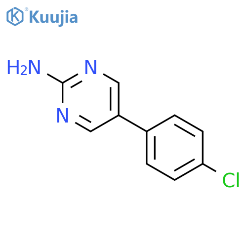 5-(4-chlorophenyl)-2-pyrimidinamine structure