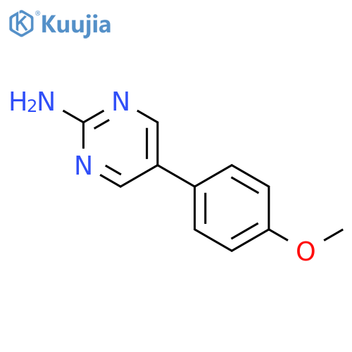 5-(4-Methoxyphenyl)pyrimidin-2-ylamine structure