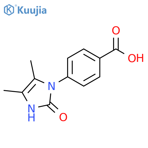 4-(4,5-Dimethyl-2-oxo-2,3-dihydro-imidazol-1-yl)-benzoic acid structure