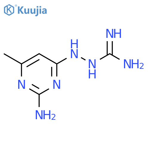 Hydrazinecarboximidamide,2-(2-amino-6-methyl-4-pyrimidinyl)- structure