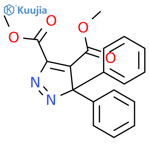 3H-Pyrazole-4,5-dicarboxylic acid, 3,3-diphenyl-, dimethyl ester structure