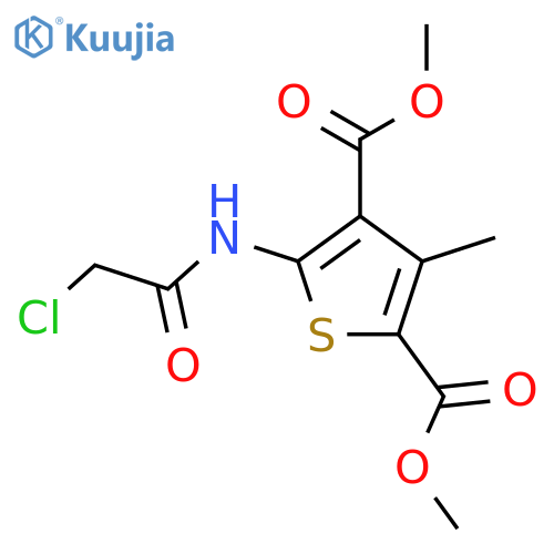 2,4-dimethyl 5-(2-chloroacetamido)-3-methylthiophene-2,4-dicarboxylate structure
