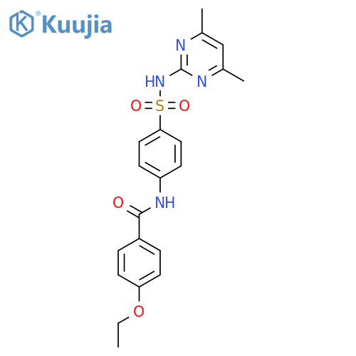 N-{4-[(4,6-dimethylpyrimidin-2-yl)sulfamoyl]phenyl}-4-ethoxybenzamide structure