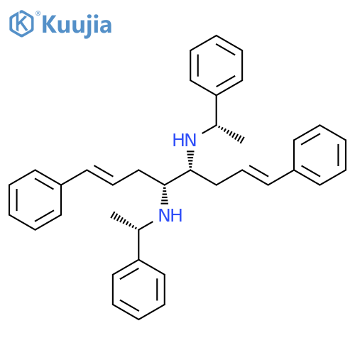 1,7-Octadiene-4,5-diamine, 1,8-diphenyl-N4,N5-bis[(1S)-1-phenylethyl]-, (1E,4R,5R,7E)- structure