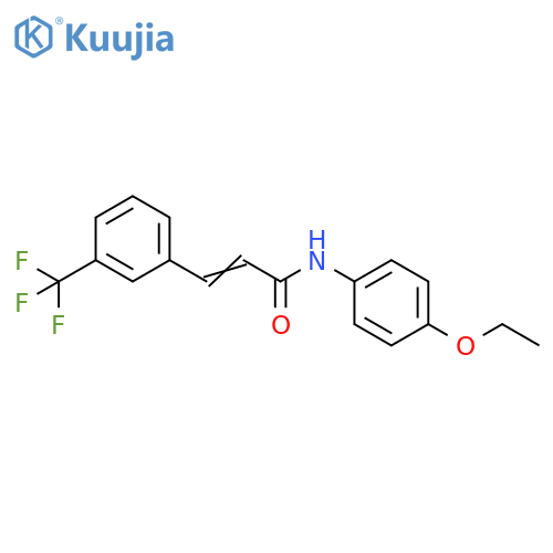 (2E)-N-(4-ethoxyphenyl)-3-3-(trifluoromethyl)phenylprop-2-enamide structure