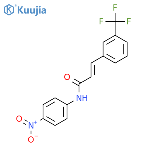(2E)-N-(4-nitrophenyl)-3-3-(trifluoromethyl)phenylprop-2-enamide structure
