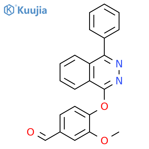 3-methoxy-4-(4-phenylphthalazin-1-yl)oxybenzaldehyde structure