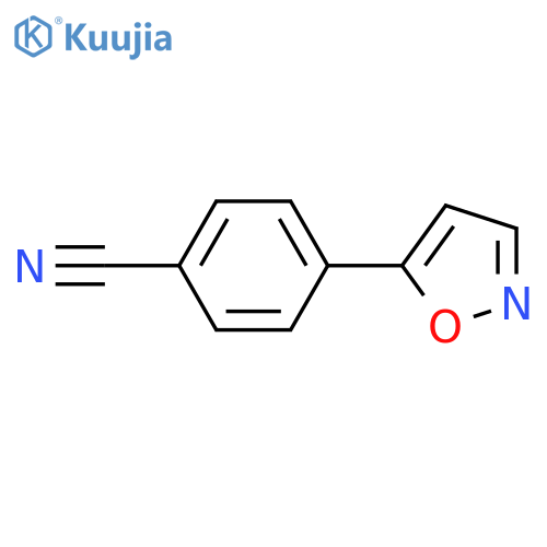 Benzonitrile,4-(5-isoxazolyl)- structure