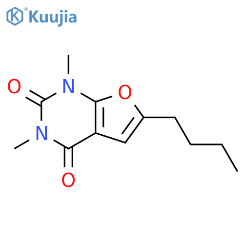 Furo[2,3-d]pyrimidine-2,4(1H,3H)-dione,6-butyl-1,3-dimethyl- structure