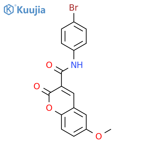 N-(4-Bromophenyl)-6-methoxy-2-oxo-2H-chromene-3-carboxamide structure