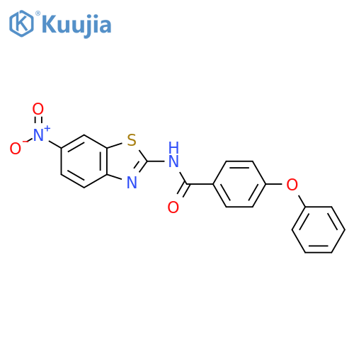 N-(6-nitro-1,3-benzothiazol-2-yl)-4-phenoxybenzamide structure