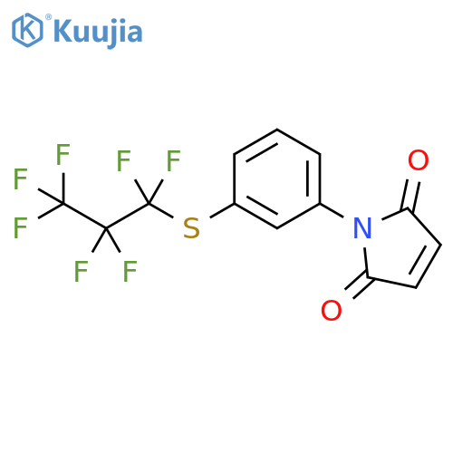 1-{3-(1,1,2,2,3,3,3-heptafluoropropyl)sulfanylphenyl}-2,5-dihydro-1H-pyrrole-2,5-dione structure