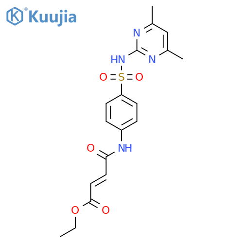 ethyl (2E)-3-({4-(4,6-dimethylpyrimidin-2-yl)sulfamoylphenyl}carbamoyl)prop-2-enoate structure