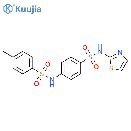 4-(4-methylbenzenesulfonamido)-N-(1,3-thiazol-2-yl)benzene-1-sulfonamide structure