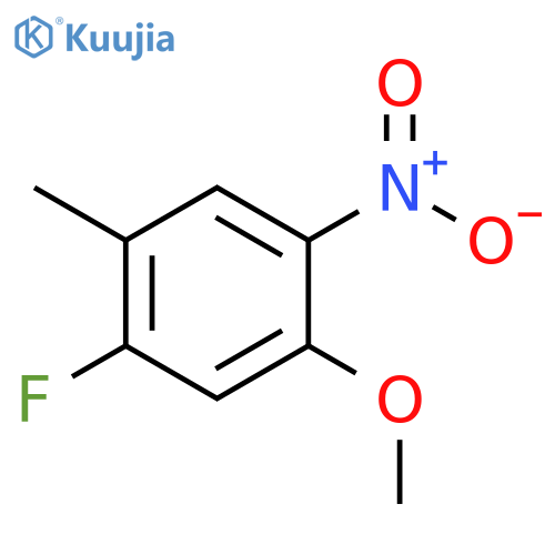 1-fluoro-5-methoxy-2-methyl-4-nitro-benzene structure
