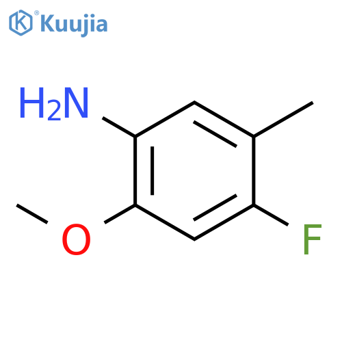4-fluoro-2-methoxy-5-methyl-aniline structure