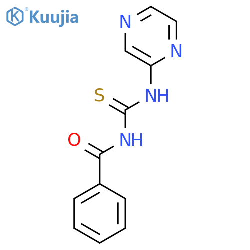 Benzamide, N-[(pyrazinylamino)thioxomethyl]- structure
