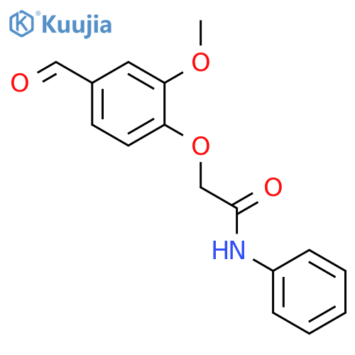 2-(4-Formyl-2-methoxyphenoxy)-N-phenylacetamide structure