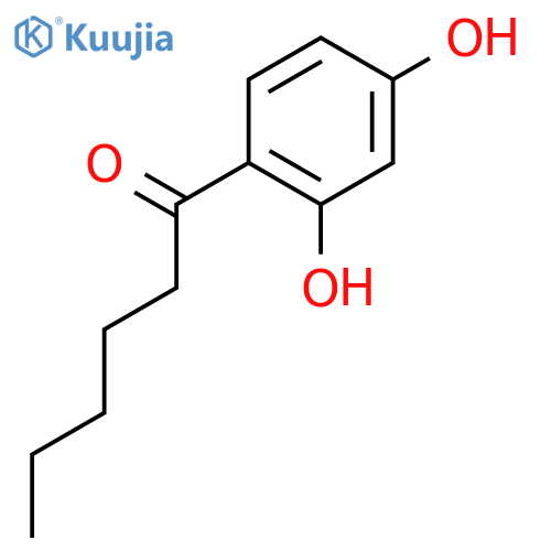 1-(2,4-Dihydroxyphenyl)-1-hexanone structure