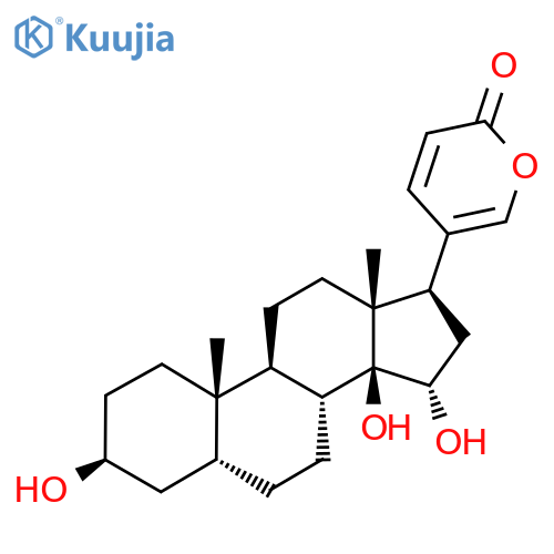 5-[(3S,5R,8R,9S,10S,13R,14S,15S,17R)-3,14,15-Trihydroxy-10,13-dimethyl-1,2,3,4,5,6,7,8,9,11,12,15,16,17-tetradecahydrocyclopenta[a]phenanthren-17-yl]pyran-2-one structure