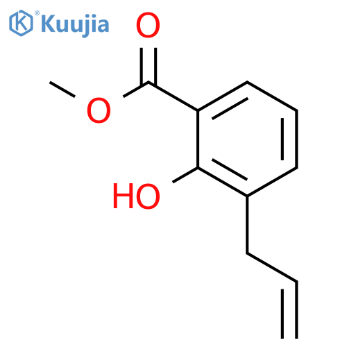 Benzoic acid,2-hydroxy-3-(2-propen-1-yl)-, methyl ester structure