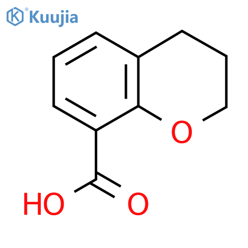 3,4-dihydro-2H-1-benzopyran-8-carboxylic acid structure