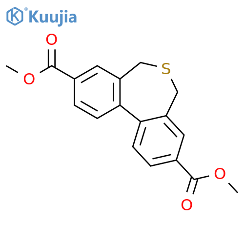 Dibenzo[c,e]thiepin-3,9-dicarboxylic acid, 5,7-dihydro-, 3,9-dimethyl ester structure