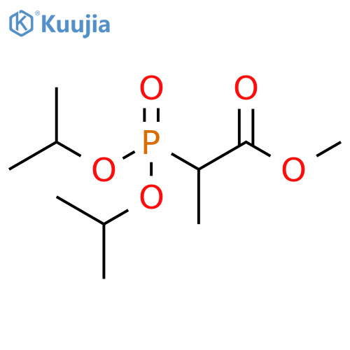 propionic acid, 2-(diisopropylphosphono)-, methyl ester structure