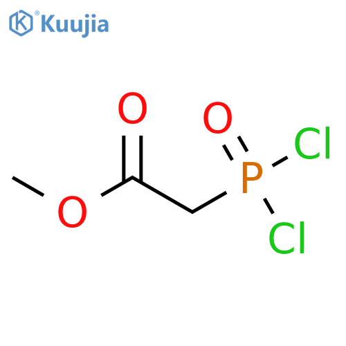 Acetic acid, (dichlorophosphinyl)-, methyl ester structure