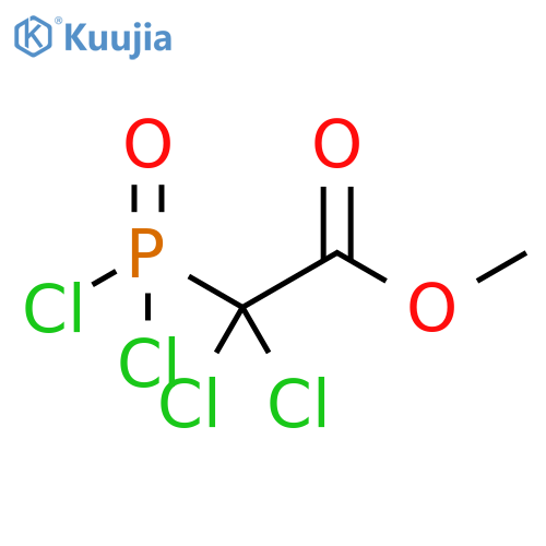 Acetic acid, dichloro(dichlorophosphinyl)-, methyl ester structure