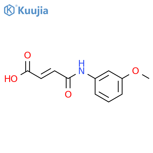 2-Butenoic acid,4-[(3-methoxyphenyl)amino]-4-oxo-, (2Z)- structure