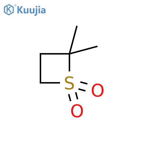 Thietane,2,2-dimethyl-, 1,1-dioxide structure