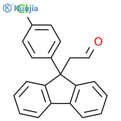 9H-Fluorene-9-acetaldehyde, 9-(4-chlorophenyl)- structure